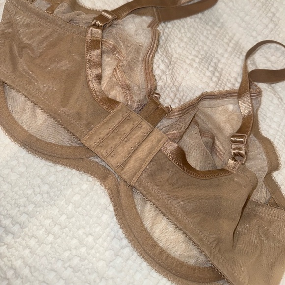 Wacoal Retro Chic 40D Full Coverage Chantilly Lace in Toast unlined underwire - Picture 10 of 15